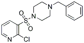 1-BENZYL-4-(2-CHLORO-PYRIDINE-3-SULFONYL)-PIPERAZINE Struktur