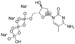 2'-DEOXY-5-METHYLCYTIDINE 5'-TRIPHOSPHATE, SODIUM SALT Struktur