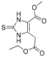 METHYL 5-(2-ETHOXY-2-OXOETHYL)-2-THIOXO-2,3-DIHYDRO-1H-IMIDAZOLE-4-CARBOXYLATE Struktur