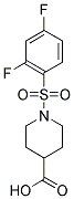 1-[(2,4-DIFLUOROPHENYL)SULFONYL]PIPERIDINE-4-CARBOXYLIC ACID Struktur