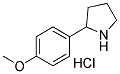 2-(4-METHOXY-PHENYL)-PYRROLIDINE HYDROCHLORIDE Struktur