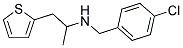 N-(4-CHLOROBENZYL)-N-(1-METHYL-2-THIEN-2-YLETHYL)AMINE Struktur