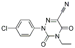 2-(4-CHLOROPHENYL)-4-ETHYL-3,5-DIOXO-2,3,4,5-TETRAHYDRO-1,2,4-TRIAZINE-6-CARBONITRILE Struktur