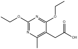 (2,4-DIETHOXY-6-METHYL-PYRIMIDIN-5-YL)-ACETIC ACID Struktur