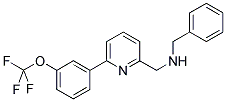 1-PHENYL-N-((6-[3-(TRIFLUOROMETHOXY)PHENYL]PYRIDIN-2-YL)METHYL)METHANAMINE Struktur