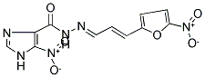 5-NITRO-N'-[(1E,2E)-3-(5-NITRO-2-FURYL)PROP-2-ENYLIDENE]-1H-IMIDAZOLE-4-CARBOHYDRAZIDE Struktur