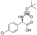 (R)-TERT-BUTOXYCARBONYLAMINO-(4-CHLORO-PHENYL)-ACETIC ACID Struktur