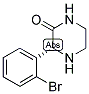 (R)-3-(2-BROMO-PHENYL)-PIPERAZIN-2-ONE Struktur