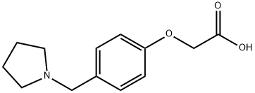 (4-PYRROLIDIN-1-YLMETHYL-PHENOXY)-ACETIC ACID Struktur