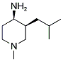 CIS-3-(ISOBUTYL)-1-METHYLPIPERIDIN-4-AMINE Struktur