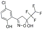 3-(5-CHLORO-2-HYDROXYPHENYL)-5-(1,1,2,2-TETRAFLUOROETHYL)-4,5-DIHYDROISOXAZOL-5-OL Struktur