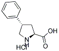 (+/-)-TRANS-4-PHENYLPYRROLIDINE-3-CARBOXYLIC ACID HYDROCHLORIDE Struktur