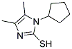 1-CYCLOPENTYL-4,5-DIMETHYL-1H-IMIDAZOLE-2-THIOL Struktur