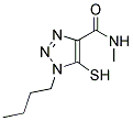 1-BUTYL-5-MERCAPTO-N-METHYL-1H-1,2,3-TRIAZOLE-4-CARBOXAMIDE Struktur