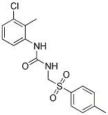 N-(3-CHLORO-2-METHYLPHENYL)-N'-{[(4-METHYLPHENYL)SULFONYL]METHYL}UREA Struktur