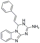 4-[(E)-2-PHENYLVINYL]-3,4-DIHYDRO[1,3,5]TRIAZINO[1,2-A]BENZIMIDAZOL-2-AMINE Struktur