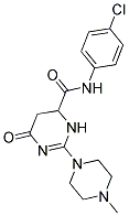 N-(4-CHLOROPHENYL)-2-(4-METHYLPIPERAZIN-1-YL)-6-OXO-3,4,5,6-TETRAHYDROPYRIMIDINE-4-CARBOXAMIDE Struktur