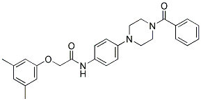 N-(4-(4-BENZOYLPIPERAZIN-1-YL)PHENYL)-2-(3,5-DIMETHYLPHENOXY)ACETAMIDE Struktur