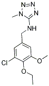 N-(3-CHLORO-4-ETHOXY-5-METHOXYBENZYL)-1-METHYL-1H-TETRAZOL-5-AMINE Struktur