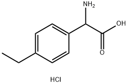 2-AMINO-2-(4-ETHYLPHENYL)ACETIC ACID HYDROCHLORIDE Struktur