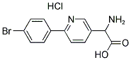 2-AMINO-2-(6-(4-BROMOPHENYL)PYRIDIN-3-YL)ACETIC ACID HYDROCHLORIDE Struktur