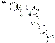 4-AMINO-N-{(5Z)-5-[2-(4-NITROPHENYL)-2-OXOETHYLIDENE]-4-OXO-4,5-DIHYDRO-1H-IMIDAZOL-2-YL}BENZENESULFONAMIDE Struktur