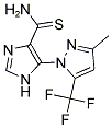 5-[3-METHYL-5-(TRIFLUOROMETHYL)-1H-PYRAZOL-1-YL]-1H-IMIDAZOLE-4-CARBOTHIOAMIDE Struktur