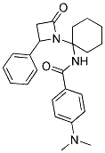 4-(DIMETHYLAMINO)-N-(1-(2-OXO-4-PHENYLAZETIDIN-1-YL)CYCLOHEXYL)BENZAMIDE Struktur