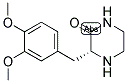 (R)-3-(3,4-DIMETHOXY-BENZYL)-PIPERAZIN-2-ONE Struktur