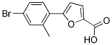 5-(4-BROMO-2-METHYLPHENYL)-2-FUROIC ACID Structure