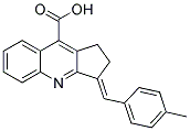 3-(4-METHYL-BENZYLIDENE)-2,3-DIHYDRO-1H-CYCLOPENTA[B]QUINOLINE-9-CARBOXYLIC ACID Struktur