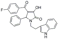 1-(2-(1H-INDOL-3-YL)ETHYL)-4-(4-FLUOROBENZOYL)-3-HYDROXY-5-PHENYL-1H-PYRROL-2(5H)-ONE Struktur