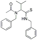 N-BENZYL-N-(1-[(BENZYLAMINO)CARBOTHIOYL]-2-METHYLPROPYL)ACETAMIDE Struktur