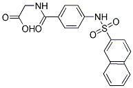 ([4-[(2-NAPHTHYLSULFONYL)AMINO]BENZOYL]AMINO)ACETIC ACID Struktur