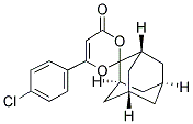 SPIRO[ADAMANTANE-2,2'-(6'-(4'-CHLOROPHENYL)-4H-1',3'-DIOXIN-4'-ONE)] Struktur