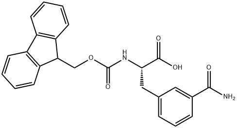 FMOC-L-3-CARBAMOYLPHE Struktur