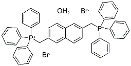 (2,6-NAPHTHALENEDIMETHYLENE)BIS(TRIPHENYLPHOSPHONIUM BROMIDE) HYDRATE Struktur