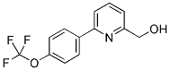 (6-[4-(TRIFLUOROMETHOXY)PHENYL]PYRIDIN-2-YL)METHANOL Struktur