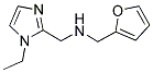 (1-ETHYL-1 H-IMIDAZOL-2-YLMETHYL)-FURAN-2-YLMETHYL-AMINE Struktur