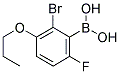 2-BROMO-6-FLUORO-3-PROPOXYPHENYLBORONIC ACID Struktur