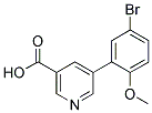 5-(5-BROMO-2-METHOXYPHENYL)NICOTINIC ACID Struktur