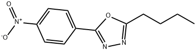 2-BUTYL-5-(4-NITROPHENYL)-1,3,4-OXADIAZOLE Struktur