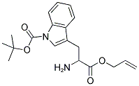 3-(2-ALLYLOXYCARBONYL-2-AMINO-ETHYL)-INDOLE-1-CARBOXYLIC ACID TERT-BUTYL ESTER Struktur