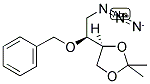 S, S (+) 4-(2-AZIDO-1-BENZYLOXY-ETHYL)-2,2-DIMETHYL-[1,3]DIOXOLANE Struktur