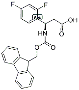 (R)-3-(2,4-DIFLUORO-PHENYL)-3-(9H-FLUOREN-9-YLMETHOXYCARBONYLAMINO)-PROPIONIC ACID Struktur