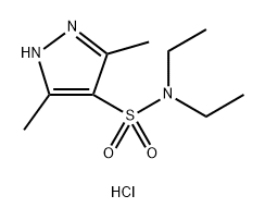 N,N-DIETHYL-3,5-DIMETHYL-1H-PYRAZOLE-4-SULFONAMIDE HYDROCHLORIDE Struktur