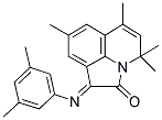 (1E)-1-[(3,5-DIMETHYLPHENYL)IMINO]-4,4,6,8-TETRAMETHYL-4H-PYRROLO[3,2,1-IJ]QUINOLIN-2(1H)-ONE Struktur