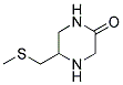 5-METHYLSULFANYLMETHYL-PIPERAZIN-2-ONE Struktur