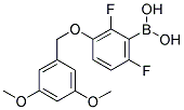 2,6-DIFLUORO-3-(3',5'-DIMETHOXYBENZYLOXY)PHENYLBORONIC ACID Struktur