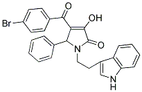 1-(2-(1H-INDOL-3-YL)ETHYL)-4-(4-BROMOBENZOYL)-3-HYDROXY-5-PHENYL-1H-PYRROL-2(5H)-ONE Struktur